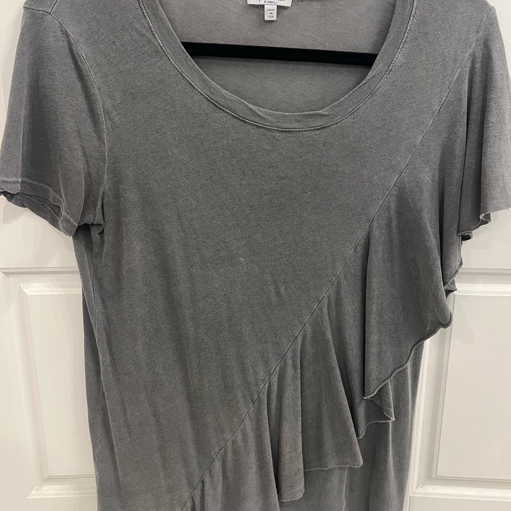 Splendid Charcoal Short Sleeve Top